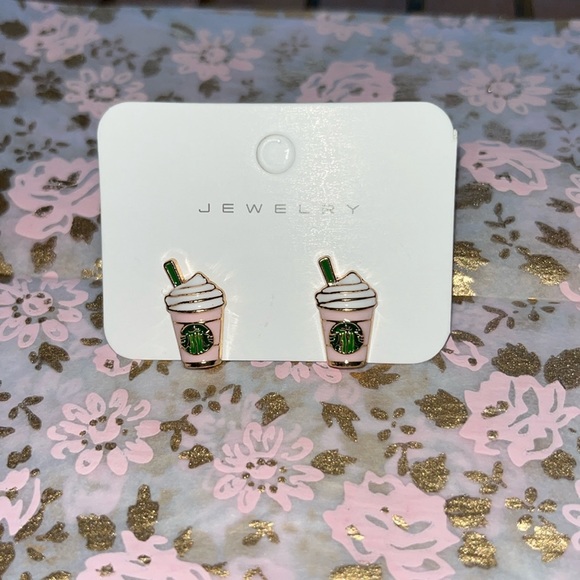 Iced Coffee Earrings - Picture 1 of 3